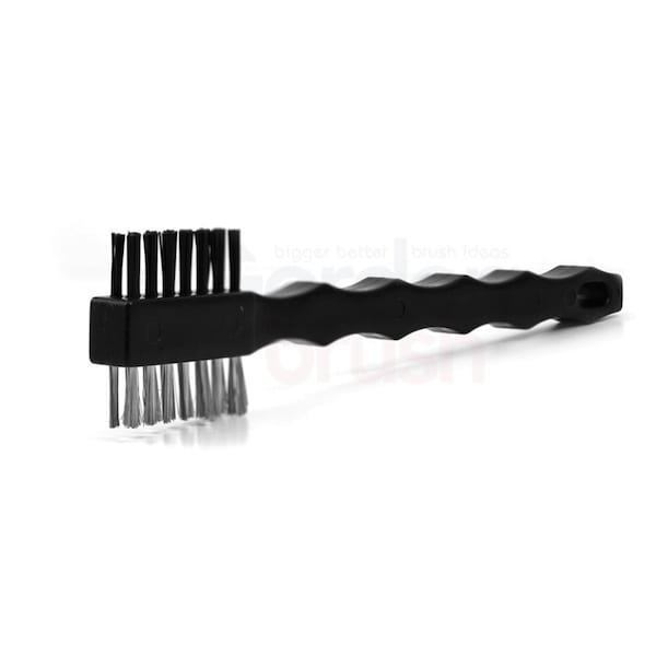 3x7 Row 0.006 SS 0.018 Nylon Bristle Double-Headed Brush, PK12